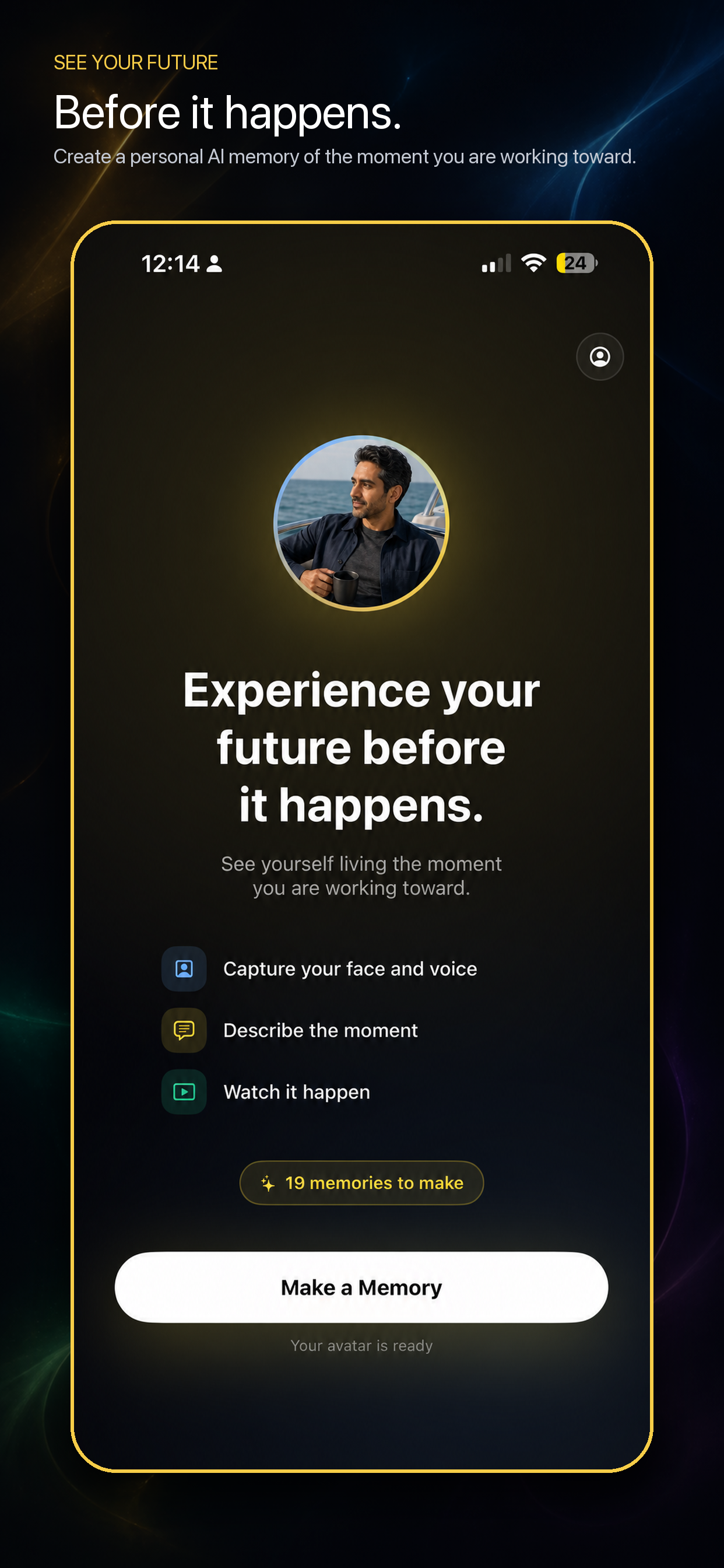 NoTension app — see your future